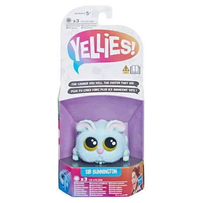 Produktbild von Hasbro E6144 - Yellies! Häschen stimmenaktiviertes Spielzeugtier für Kinder ab 5 Jahren Sir Bunnington