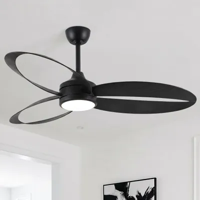 Produktbild von Parrot Uncle Deckenventilator mit Licht 107cm Schwarz, Modern Design, DC Motor Leise, ABS Flügel, LED Dimmbar, Wohnzimmer Schlafzimmer, KI-generiertes Bild