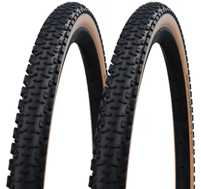 Produktbild von 2x Schwalbe G-One Ultrabite 50-622 schwarz/bronze Faltreifen Raceguard 28x2.00