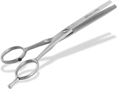 Produktbild von Modellierschere aus Solingen Effilierschere Haarschere Germany | Friseurschere mit einseitiger Zahnung Schere aus hochwertigem rostfreiem Edelstahl für einen perfekten Haarschnitt 13,97 cm