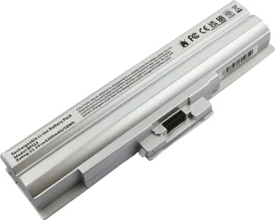 Produktbild von Avizar, Li-Ion Akku 5200mAh 11,1V kompatibel Sony VAIO VGN-AW53FB Laptop, Silber