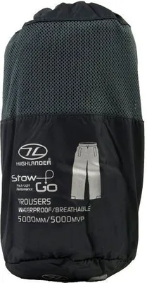 Produktbild von Highlander Regenhose 'Stow and Go' S anthrazit