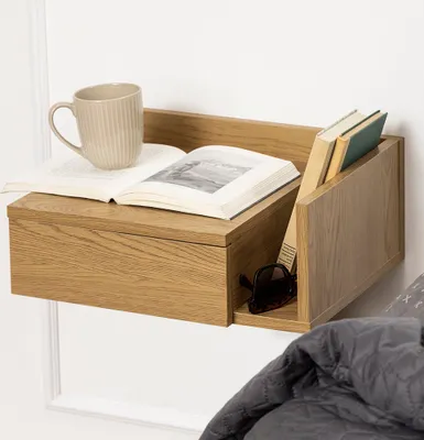 Produktbild von Smuk Wand Nachttisch mit Ablagefach Aydin Holz