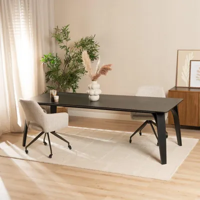 Produktbild von Bronx71 Esstisch Flint Eiche schwarz 240 x 100 cm
