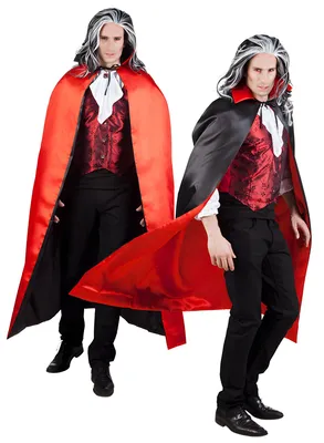 Produktbild von Cape Sundown Teufel Wende Umhang rot schwarz Karneval Halloween Kostüm 150cm