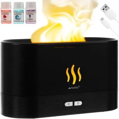 Obrázek produktu pro Aroma difuzér - zvlhčovač 180ml - 3v1 led osvětlení 7 barev
