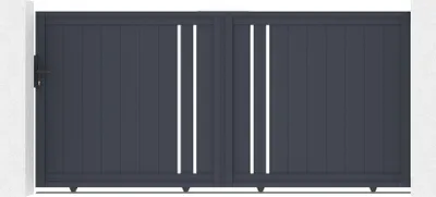 Produktbild von Elektrisches Schiebetor 3x1,4m GIONA + Motorisierung RANGER C300