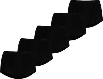 Produktbild von Teyli 5er Pack: Hohe Taille Baumwollslip Classico Female 148-5 schwarz XL