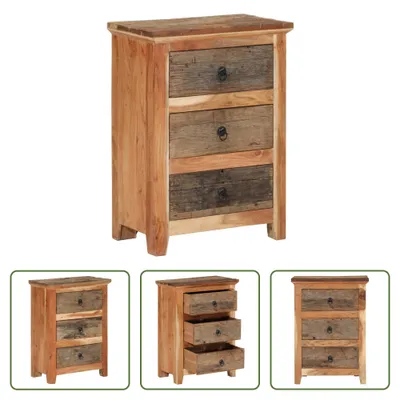 Produktbild von The Living Store Beistellschrank 55x33x75 cm Massivholz Akazie