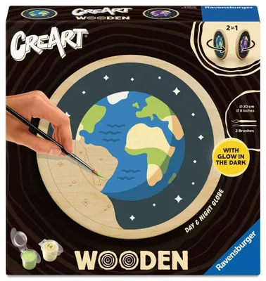Immagine prodotto di CreArt, Dipingere con i numeri Wooden - Giorno e notte
