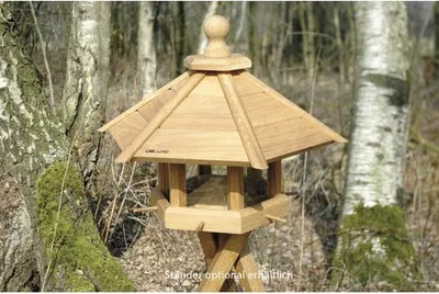 Produktbild von Vogelfutterhaus Anflug aus Eichenholz 55 x 62 x 43 cm