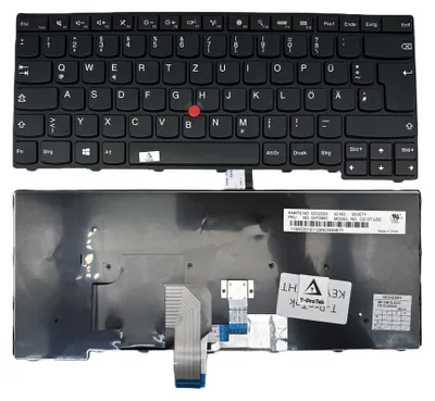 Produktbild von DEUTSCHE - Schwarz Tastatur Keyboard kompatibel für IBM Lenovo Thinkpad T400s, T460