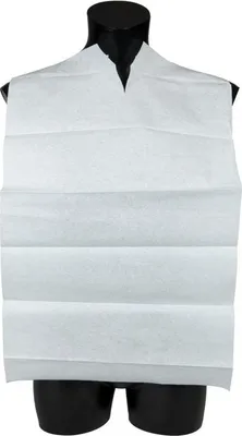 Imagen del producto de Servilletas desechables, color azul y blanco, sin bolsillo, de 38x70 cm. | Paquete (100 unidades)