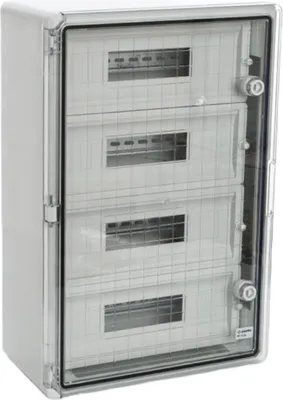 Obrázek produktu pro Rozvodnice plastová pro modulové přístroje průhledné dveře, IP65, Plastim 400x600x200