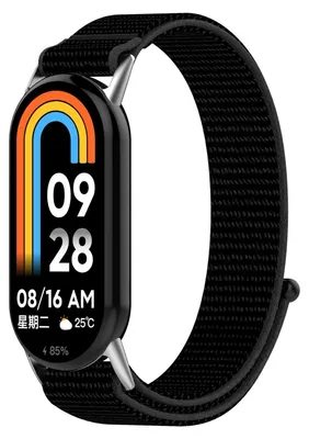 Image de Pour Xiaomi Smart Band 10 / 9 / 9 NFC Conception élastique en nylon velcro Bande de bras sport M8
