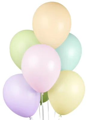 Produktbild von 10 pastell Luftballons Mix bunt
