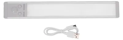 Image de Détecteur de mouvement sous l'éclairage d'armoire, rechargeable, 3 températures de couleur, LED magnétique pour armoire, garage