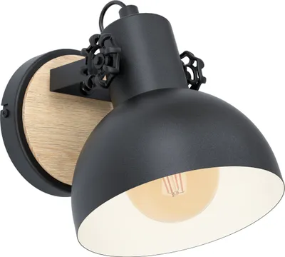 Produktbild von LUBENHAM Wand-/Deckenleuchte Lampe Beleuchtung - L17,5 x H20,5 x AL21 cm - schwarz, braun - IP20