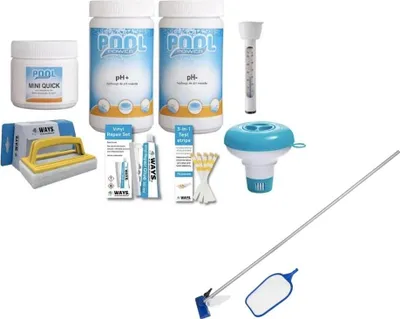 Zdjęcie produktu dla WAYS - Pielęgnacja basenu - Mały pakiet i zestaw do pielęgnacji basenu