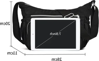 Casual Schultertasche für Damen, wasserdichte Nylon Crossbody-Tasche mit mehreren Fächern für Reisen