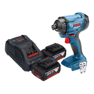 Produktbild von Bosch GDR 18V-160 Professional Akku Drehschlagschrauber 18 V 160 Nm 1/4" + 2x Akku 5,0 Ah + Ladegerät