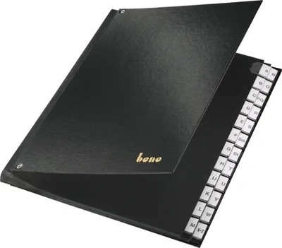 Produktbild von Bene Pultordner A-Z 75116SW PP schwarz