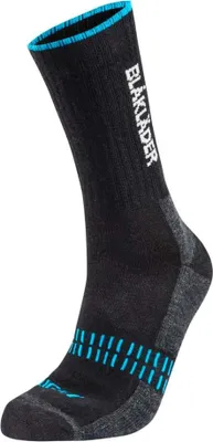 Produktbild von Blakläder Socken light 2191 1094 in schwarz/neon blau, Größe:36-39