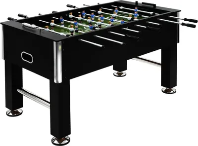 Immagine prodotto di vidaXL Tavolo da calcio balilla in acciaio 60 kg 140 x 74,5 x 87,5 cm Nero