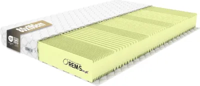 Produktbild von REM-SEN Matratze Classic 80x190cm Höhe 15 cm H3 7-Zonen Polyurethanschaum Atmungsaktiv Antiallergisch   Membranhülle Premium