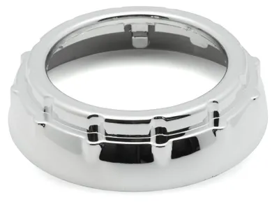 Image de Cache pour lentille LED de phare, en plastique chromé