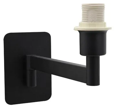 Obrázek produktu pro Skládací nástěnná lampa, černá, 1 x E14, rozměry 14,5 x 8 x 22 cm, ideální pro