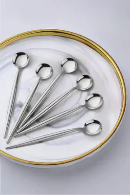 Immagine prodotto di Hermia Concept, MCH10186, set di cucchiai (6 pezzi), argento, 100% ACCIAIO, 2,5 x 12,5 x 1 cm