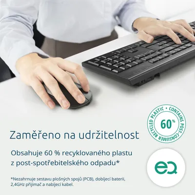 Produktbild von Kensington KM270 EQ Kabelloses Tastatur- und Mausset CZ SK