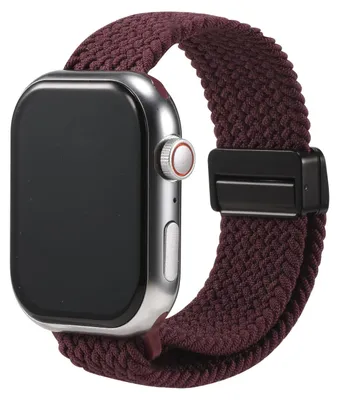 Immagine prodotto di Cinturino di ricambio in nylon a maglie per Apple Watch 1 2 3 4 5 6 7 8 9 10 11 SE 1 2 3 Ultra 1 2 3 con cassa da 42/44/45/49 mm. Cinturino in tessuto intrecciato con motivo a fiori di ciliegio. Cinturino regolabile per smartwatch, taglia universale.