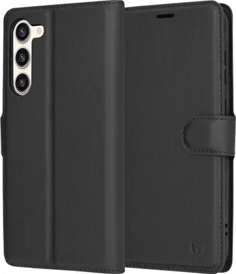 Zdjęcie produktu dla Techsuit Leather Folio Book Wallet Flip Cover dla Samsung Galaxy S23 Plus - Czarny