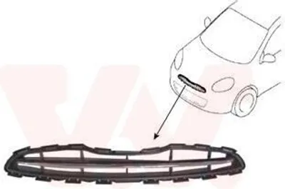Obrázek produktu pro VAN WEZEL 3334510 Mřížka chladiče pro NISSAN MICRA IV (K13)