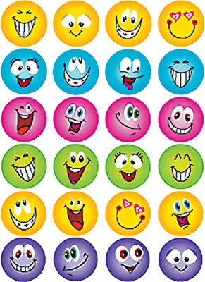 Produktbild von HERMA Decorative label MAGIC smilies, glittery 1 sheet