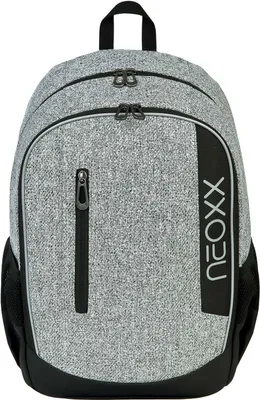 Immagine prodotto di neoxx zaino della scuola con scomparto per laptop Flow School Backpack Wool The World grigio chiaro