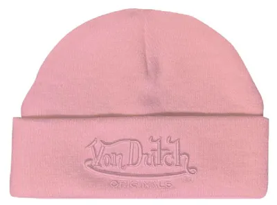 Produktbild von Von Dutch Originals Beanie Short Basic Flap Embroidery VD Trend Rose