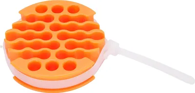 Productafbeelding van Draadkam, 0,3 inch gatdiameter, kabelorganisator om verstrengeling te voorkomen, geschikt voor 30 netwerkkabels, oranje, CAT 6