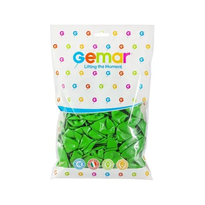 Image de Gemar ballons en latex - vert - 100 pcs - 26 cm