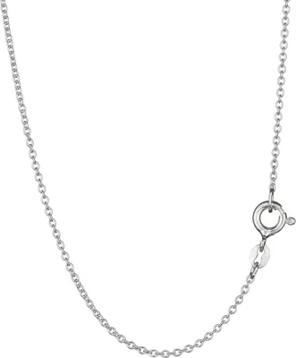 Produktbild von 42cm elegante Ankerkette rund 925 Silber 1,2mm breite Halskette Collier dünn