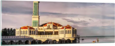 Produktbild von Bilder auf glas - Architektur asien gebäude kultur - 90x30cm - Glasbilder - Wandbilder - Kunstdruck - zum Aufhängen bereit - Wanddekoration aus Glas - Glas Bilder - Wandbild auf Glas - GAB90x30-2119