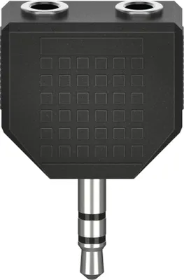 Image de Adaptateur audio, jack mâle 3,5 mm - 2 jacks femelle 3,5 m, stéréo