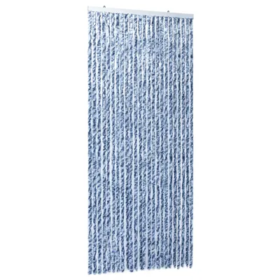 Produktbild von Fliegenvorhang Blau und Weiß 100x200 cm Chenille