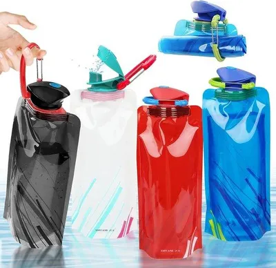 Produktbild von Faltbare Wasserflaschen, praktisch und langlebig