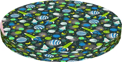 Produktbild von Bertoni RING, Rundes Stuhlkissen, Dekoratives wasserfestes Sitzkissen mit Muster, 40 cm x 4 cm ROCKET