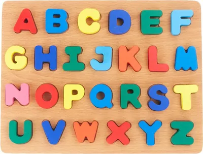 Zdjęcie produktu dla Tg50035 Puzzle Literki Drewniane Układanka Alfabet Nauka