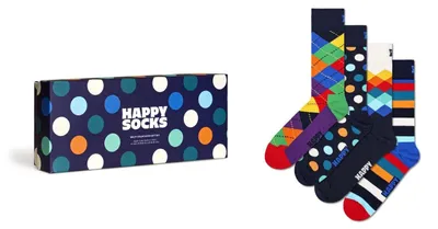 Obrázek produktu pro Happy Socks ponožky MULTICOLOR ponožky 4-pack