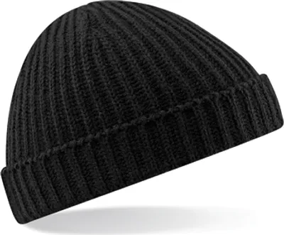 Produktbild von Beechfield B460 | Trawler Beanie Wintermütze - Farbe: Black - Größe: One Size